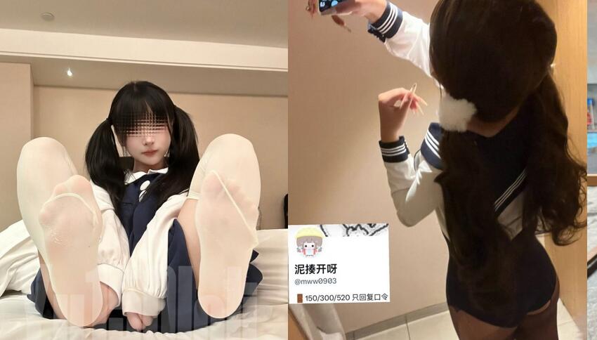 11月新品，极品萝莉风女奴【水手服彼女飼育】10月最新福利，白虎娇嫩双马尾，被金主爸爸各种玩